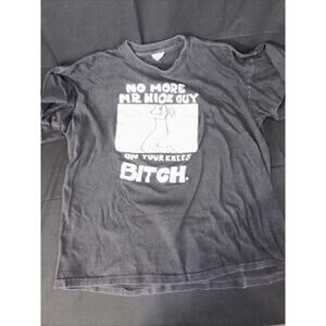 Vintage Naughty On Your Knees T-shirt 24x28